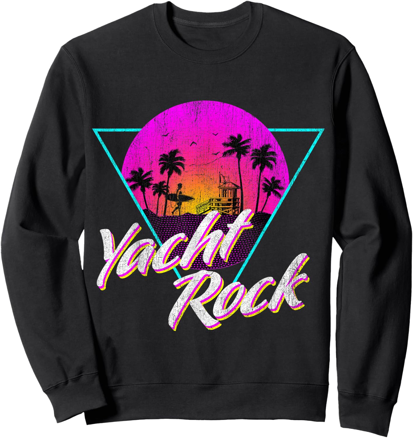Yacht Rock Party Boat Drinking Beach Women Girls Kids Sweatshirt - Sweatshirt | Black