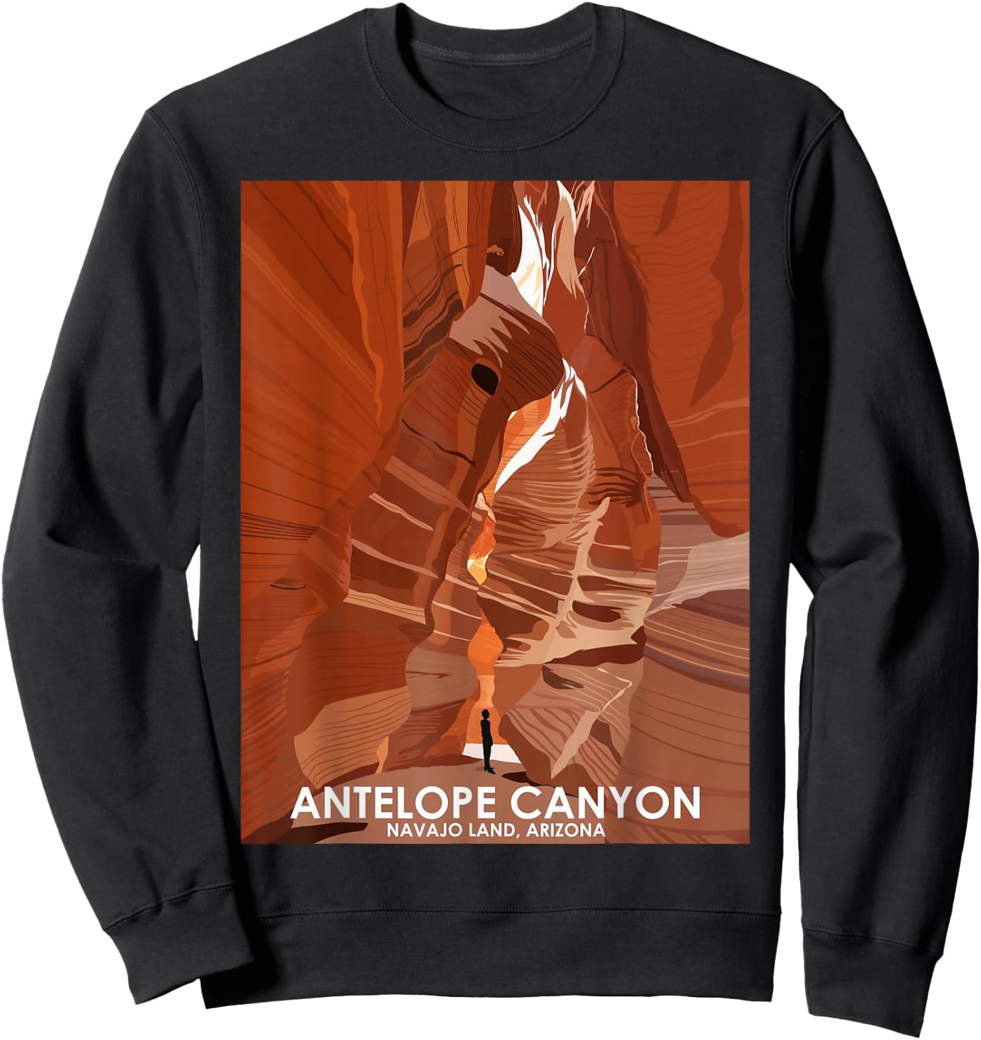 Antelope Canyon Arizona Sweatshirt - Sweatshirt | Black
