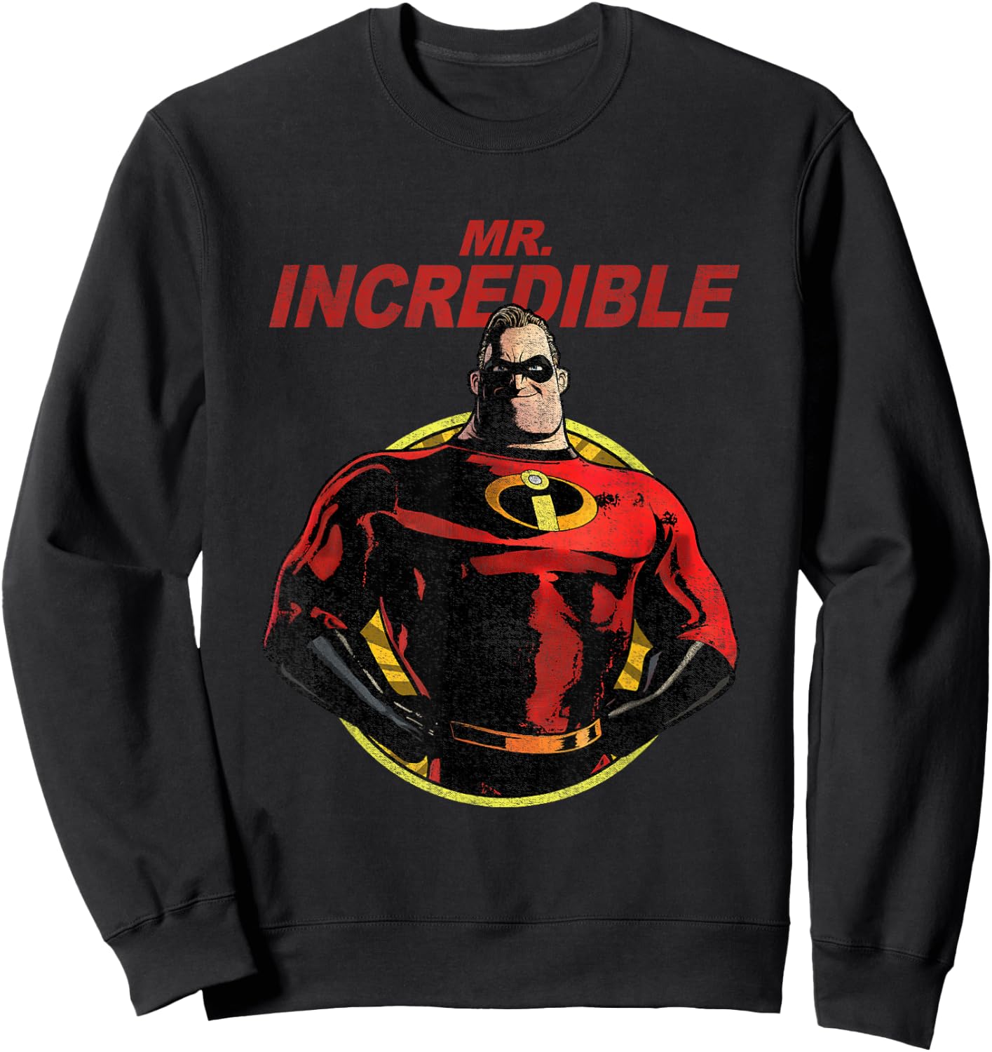Disney Pixar The Incredibles 2 Mr. Incredible Vintage Dad Sweatshirt - Sweatshirt | Black