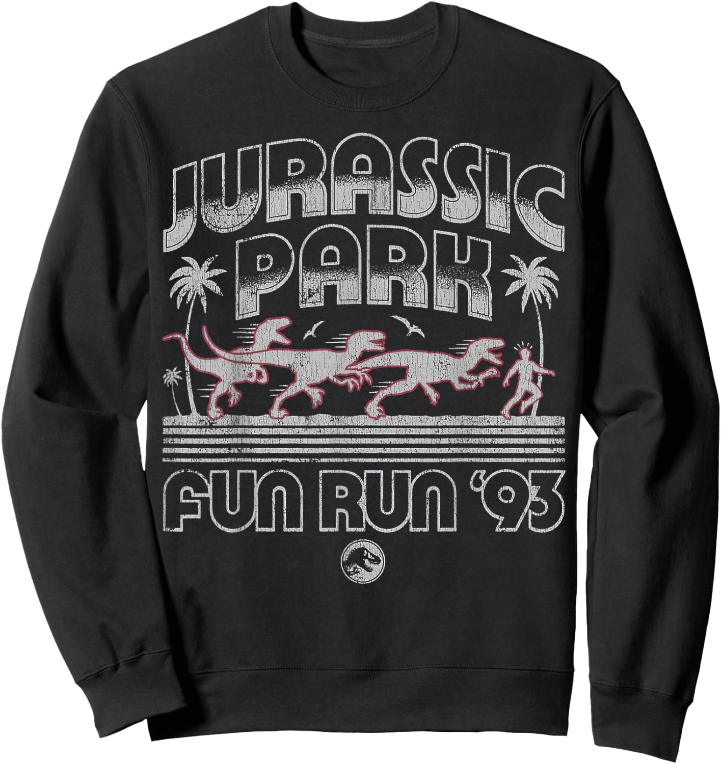 Jurassic Park Fun Run '93 Logo Sweatshirt - Sweatshirt | Black