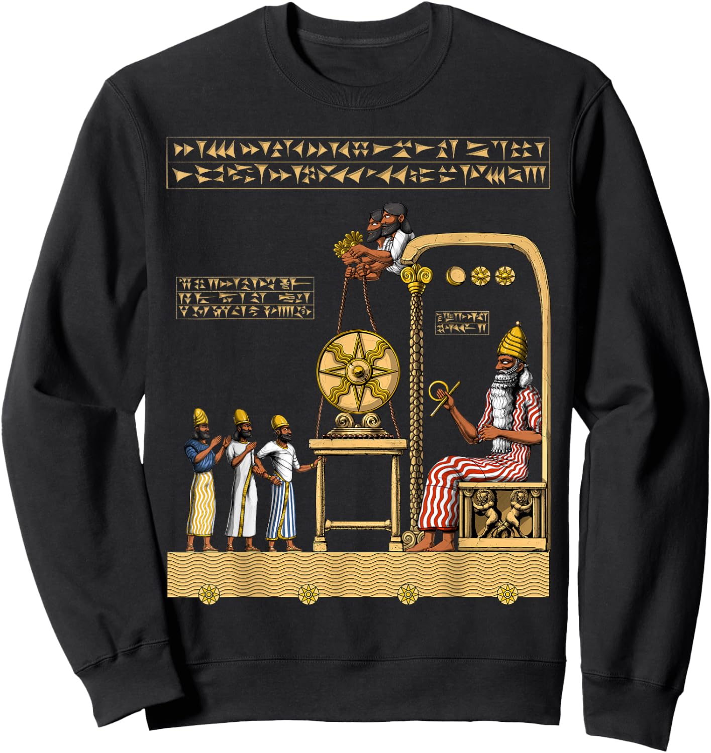 Anunnaki Alien Sumerian Gods Ancient Babylonian Sweatshirt - Sweatshirt | Black