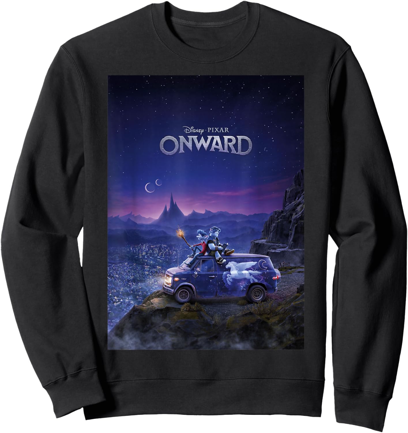 Disney Pixar Onward Poster Sweatshirt - Sweatshirt | Black