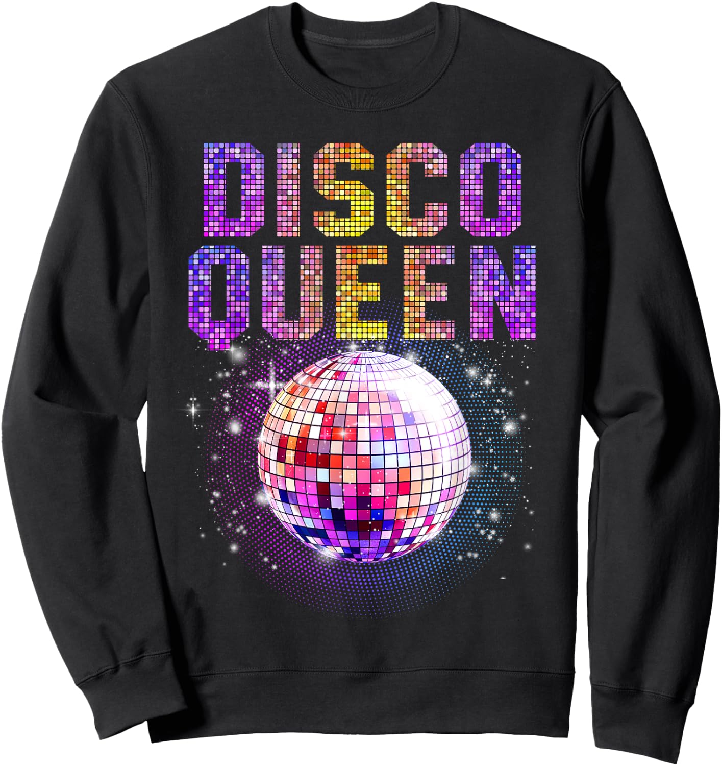 Disco Queen Art Girls Funk Music Disco Dancing Sweatshirt - Sweatshirt | Black