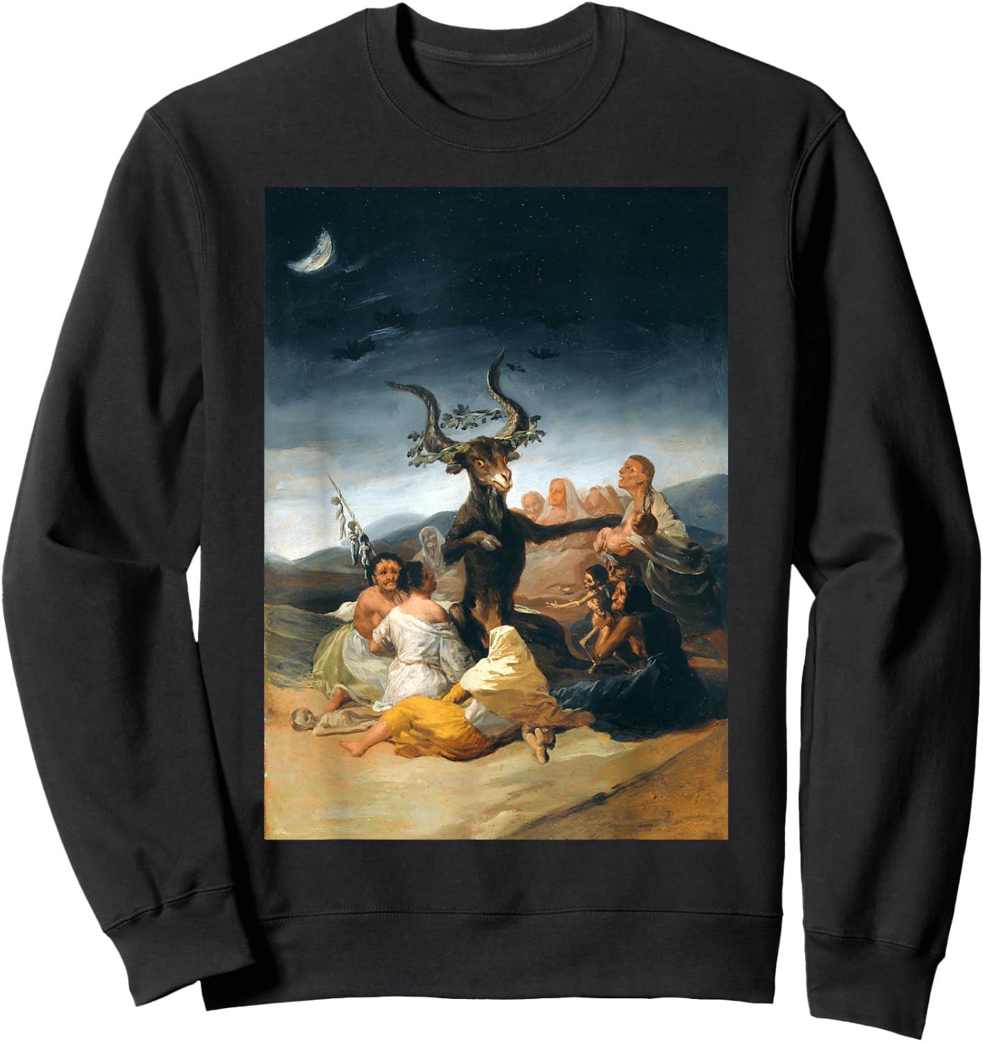 Famous Renaissance Painting Illustration Sweatshirt - Sweatshirt | Black