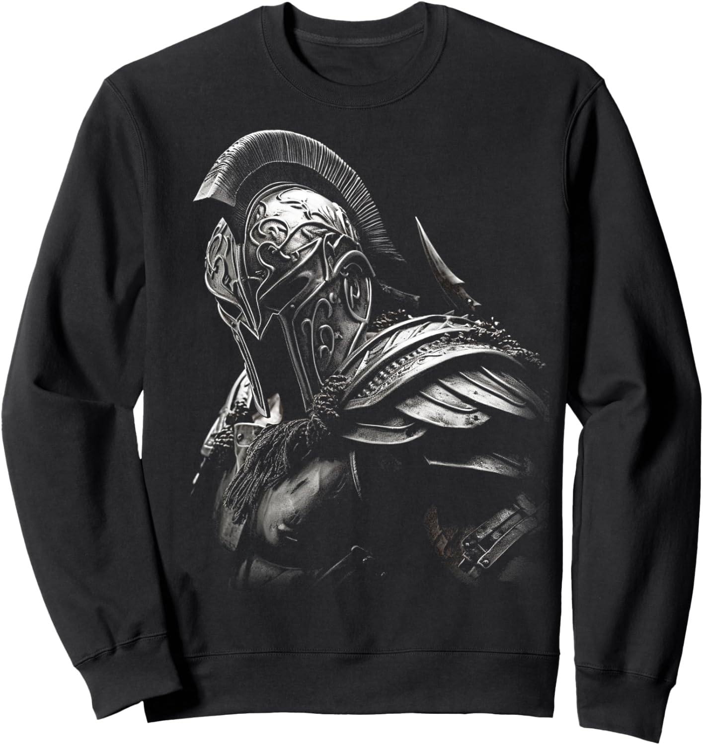 Spartan Patriotic Molon Labe Spartan Greek Sweatshirt - Sweatshirt | Black