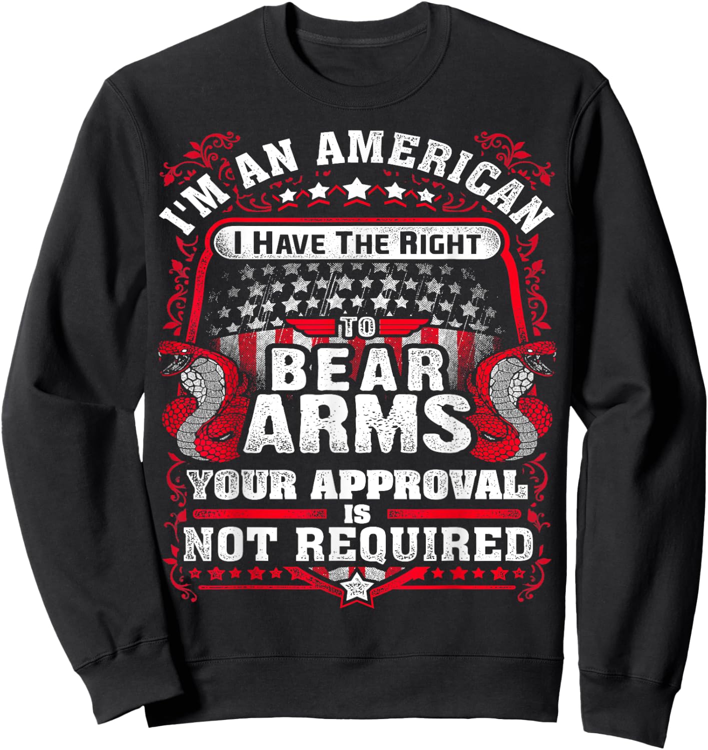 Gun Control Right To Bear Arms for Gun Enthusiast Sweatshirt - Sweatshirt | Black