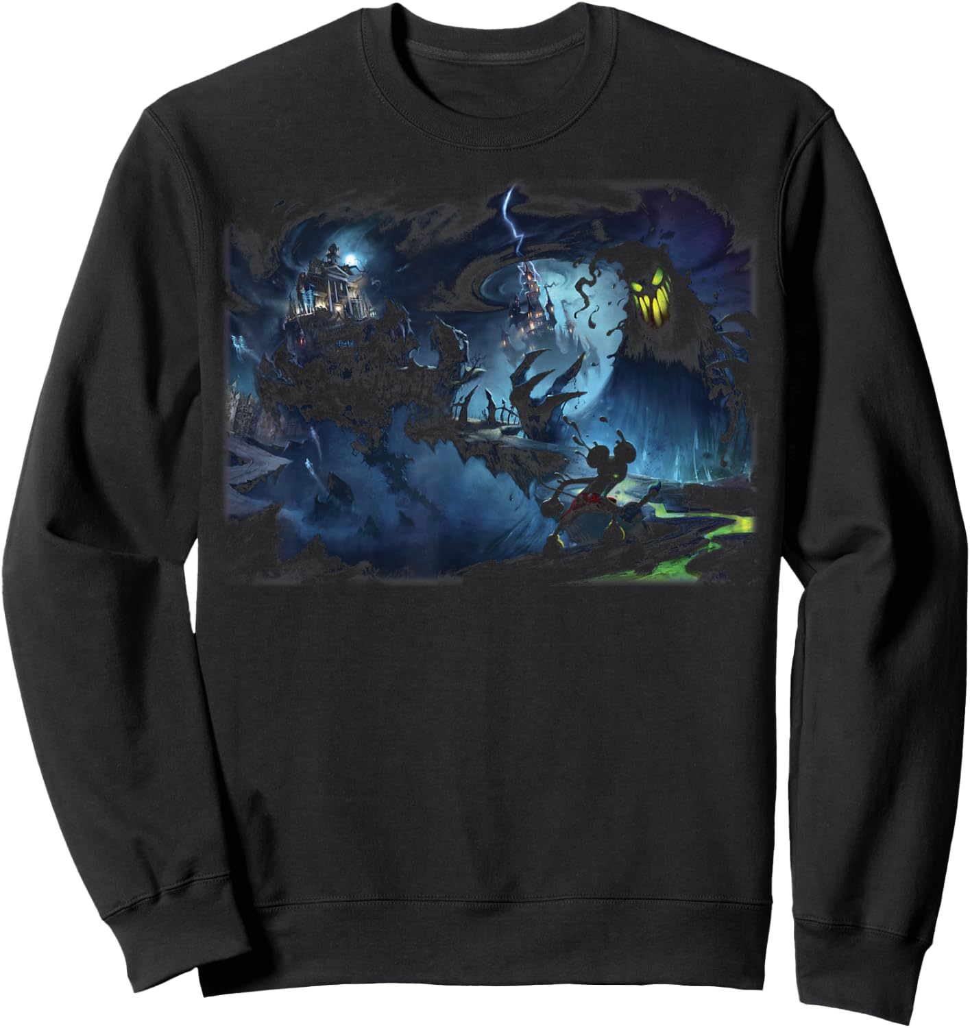 Disney Epic Mickey Game Scene Poster Sweatshirt - Sweatshirt | Black