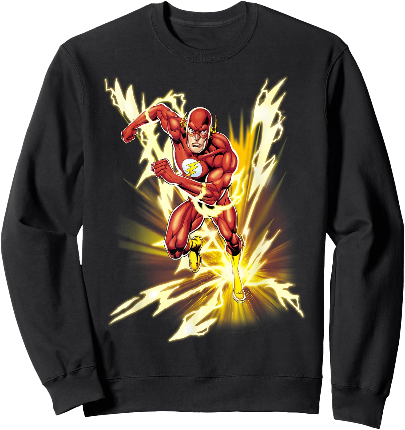 DC Comics The Flash Lightning Speed Sweatshirt - Sweatshirt | Black