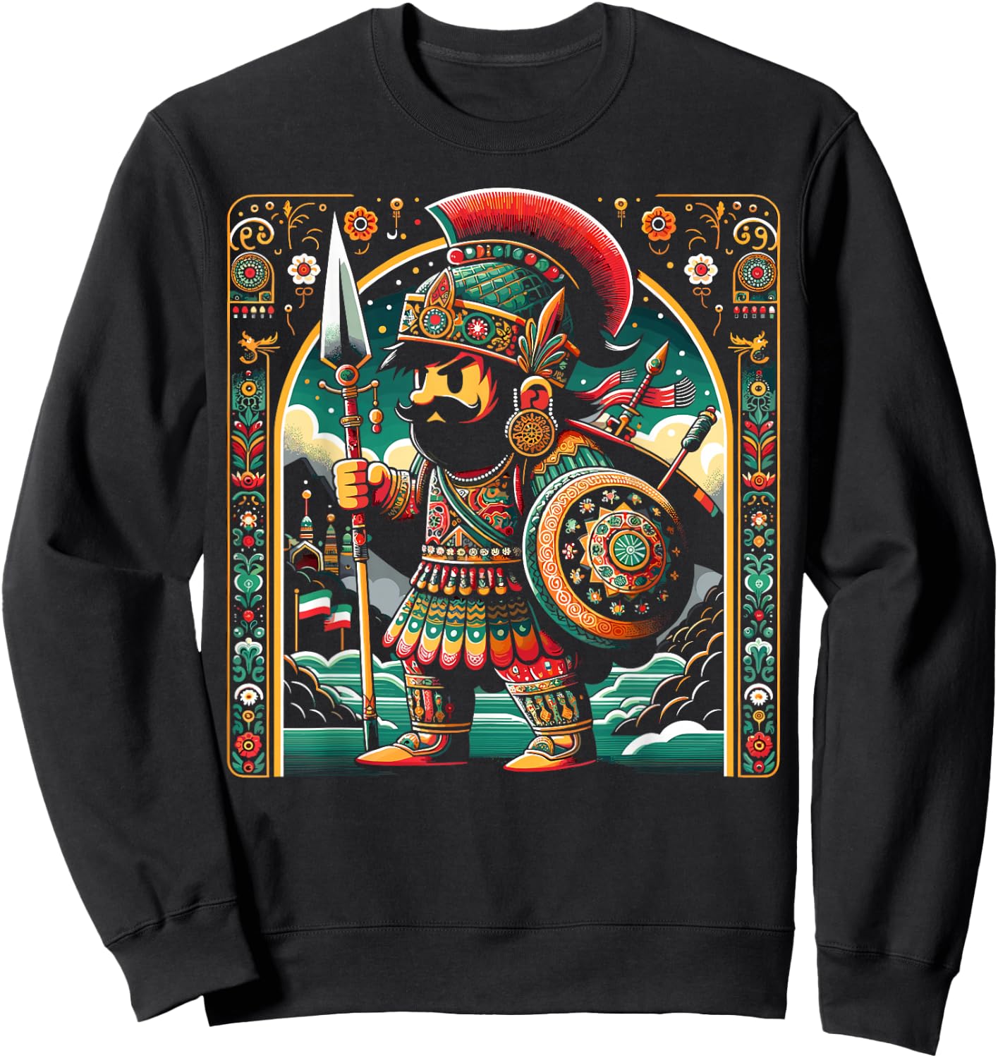 Persian Immortal Achaemenid Empire Persian Warrior Sweatshirt - Sweatshirt | Black