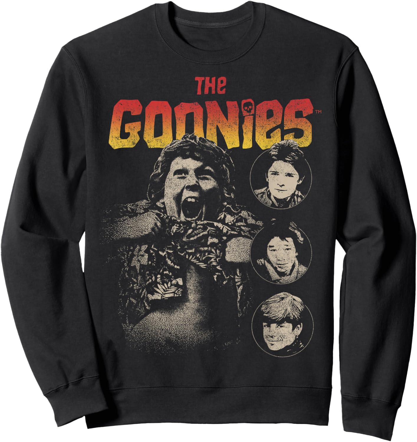 The Goonies Cast Poster Sweatshirt - Sweatshirt | Black