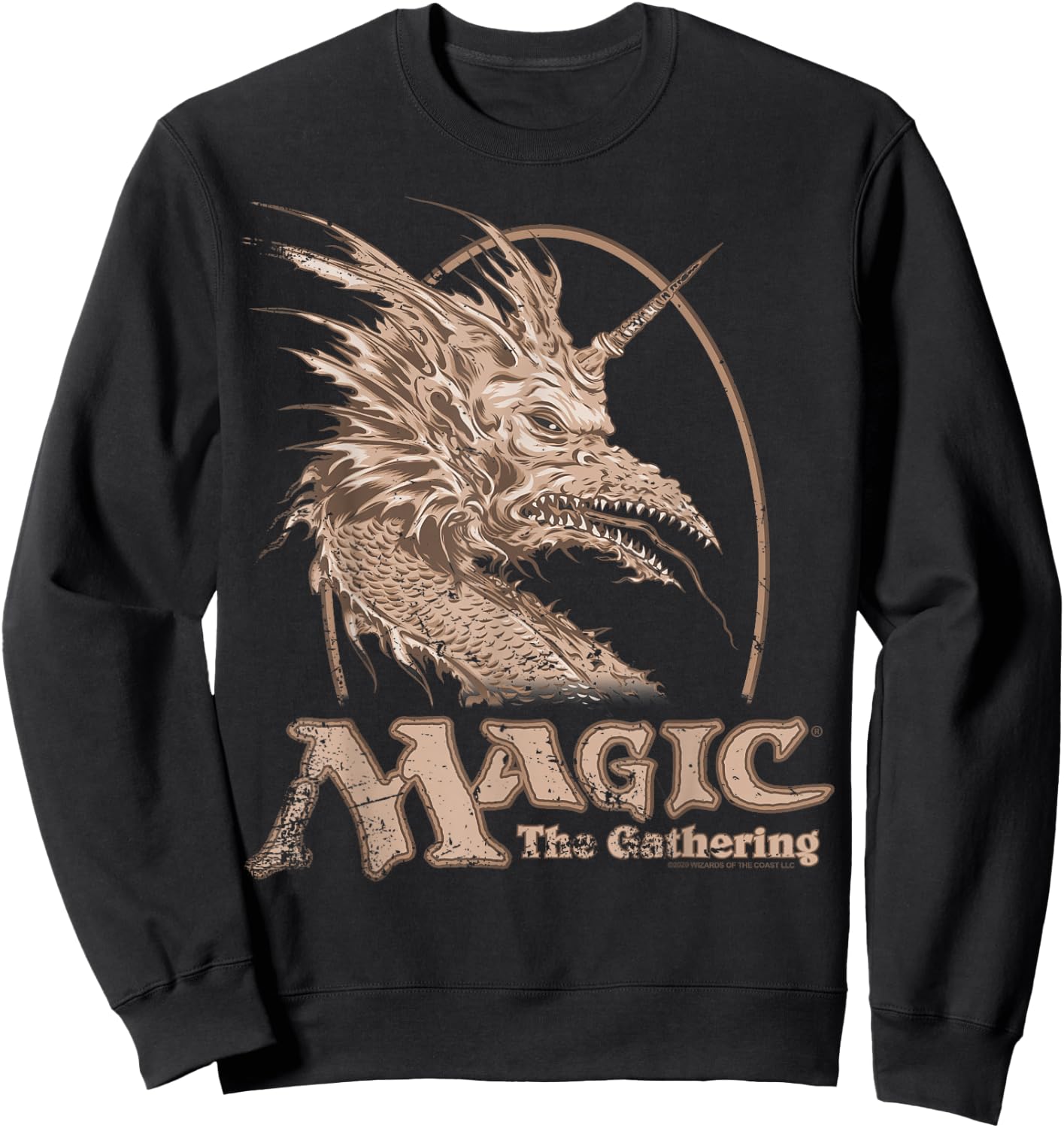 Magic: The Gathering Retro Dragon Logo Sweatshirt - Sweatshirt | Black