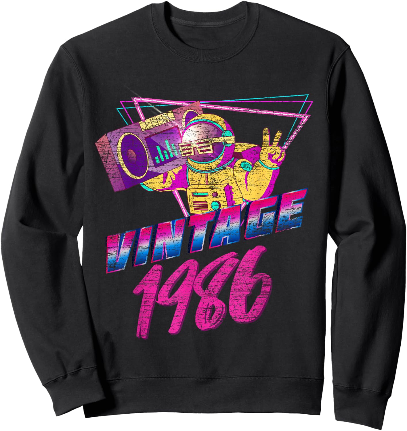 38th Birthday Gifts - Vintage 1986 Sweatshirt - Sweatshirt | Black