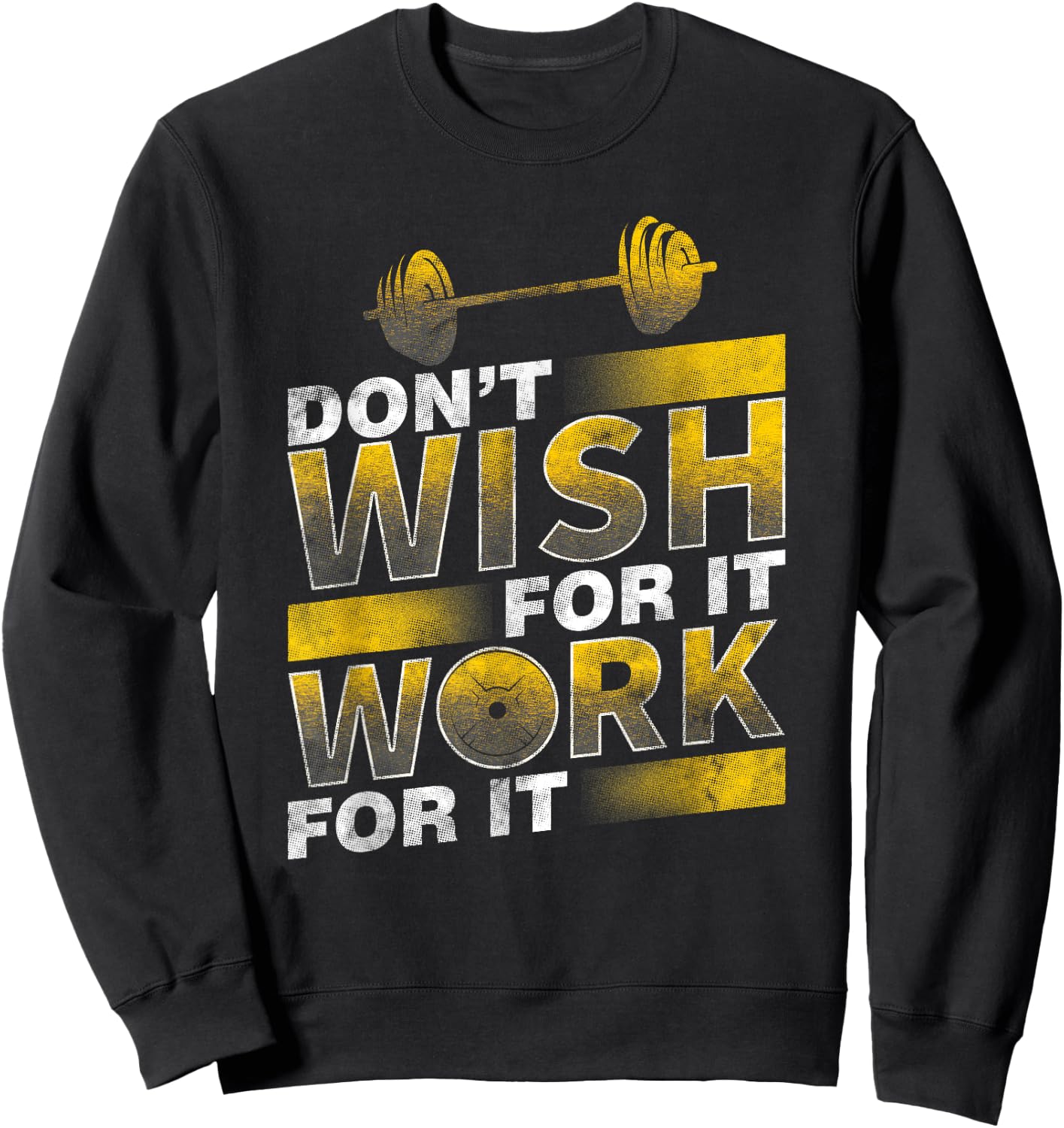 Gym Workout Fitness Art Weight Lifting Pumping Iron Gift Sweatshirt - Sweatshirt | Black