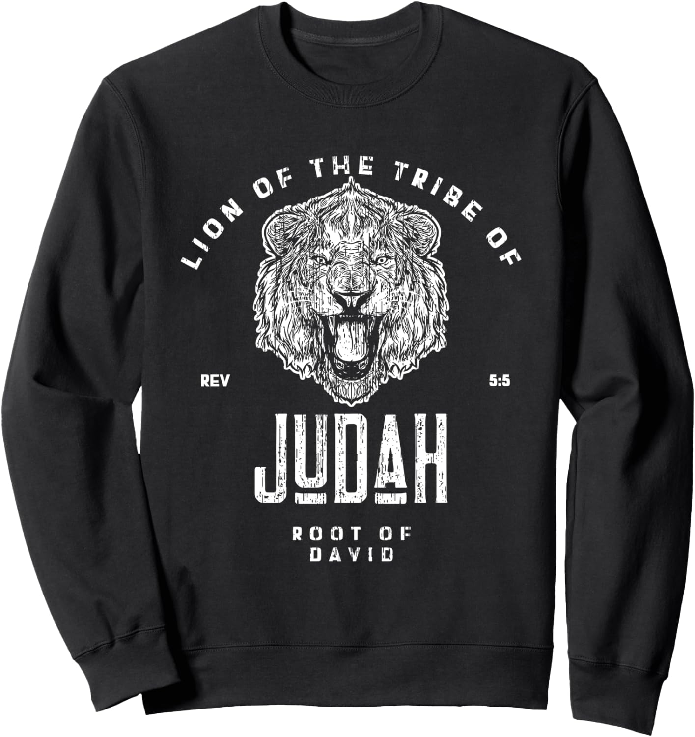 Lion of the Tribe of Judah - 3 Sweatshirt - Sweatshirt | Black