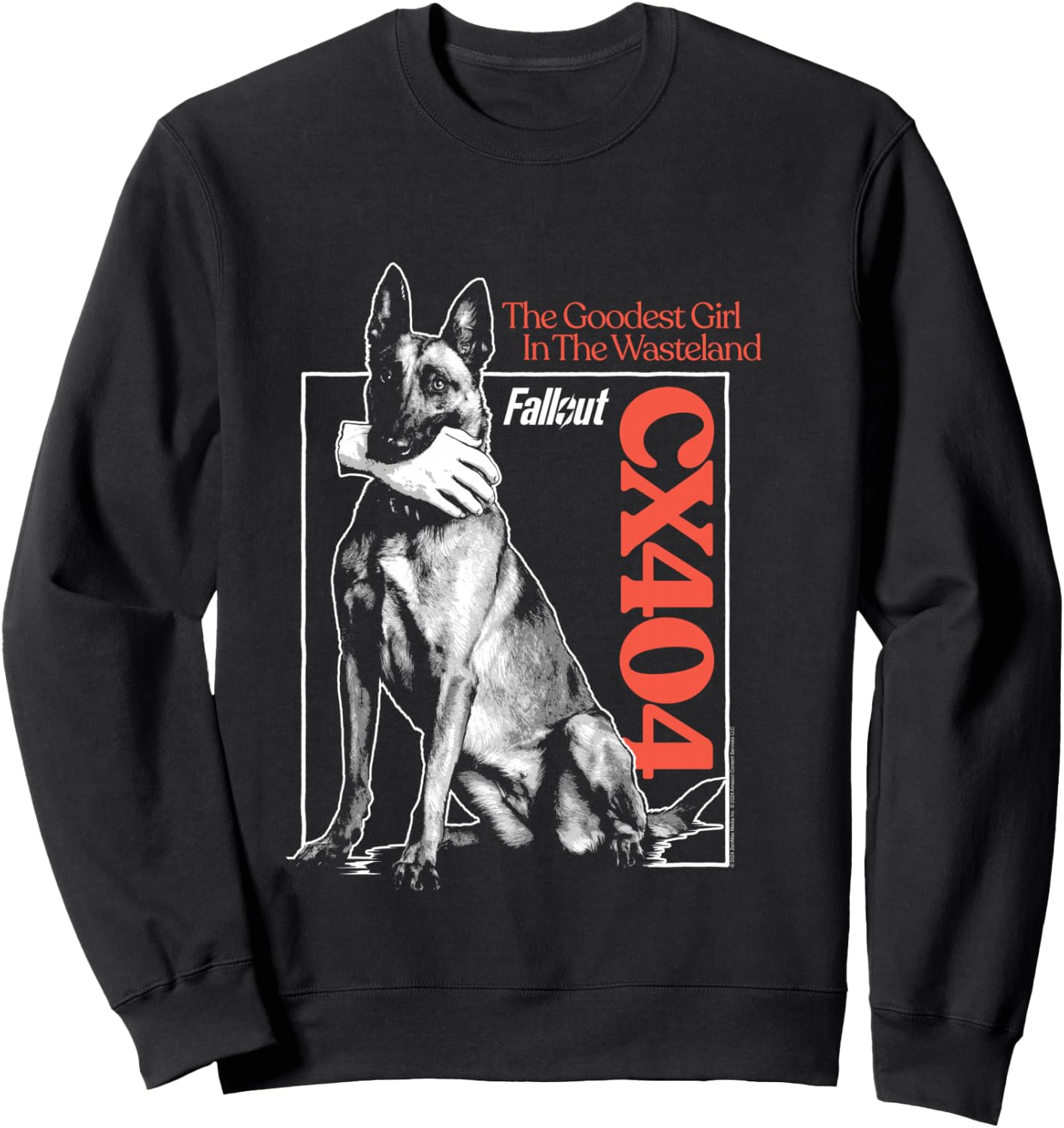 Fallout TV Series CX404 The Goodest Girl Puppy Dog Character Sweatshirt - Sweatshirt | Black