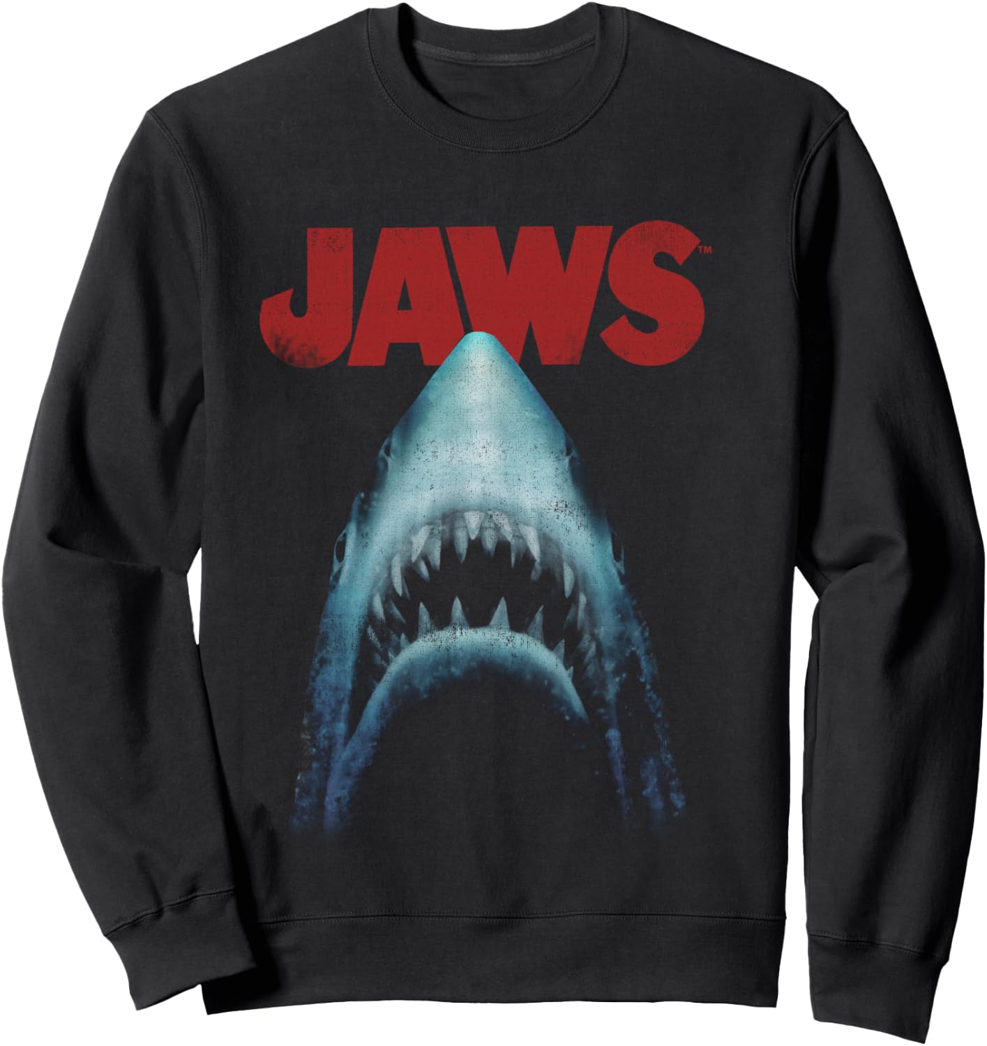 Jaws Classic Movie Poster Close-Up Sweatshirt - Sweatshirt | Black