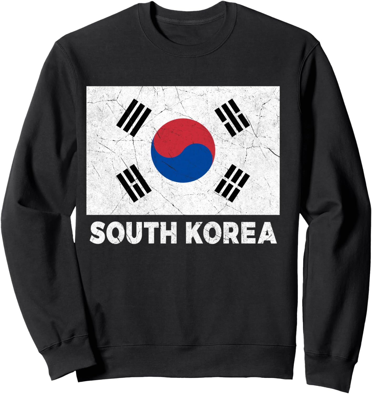 South Korean Flag South Korea Women Men Boys Girls Kids Bday Sweatshirt - Sweatshirt | Black