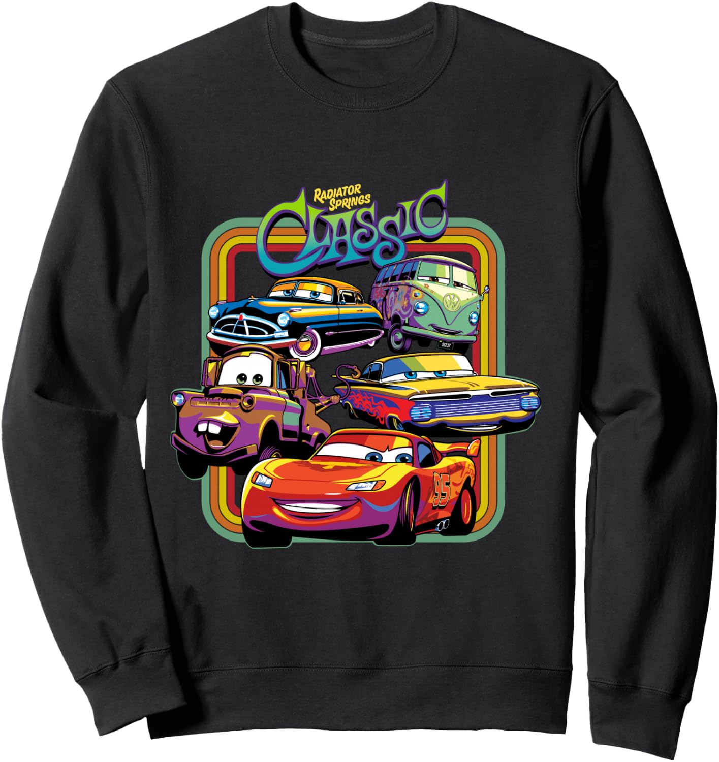 Disney Pixar Cars Radiator Springs Classic Sweatshirt - Sweatshirt | Black