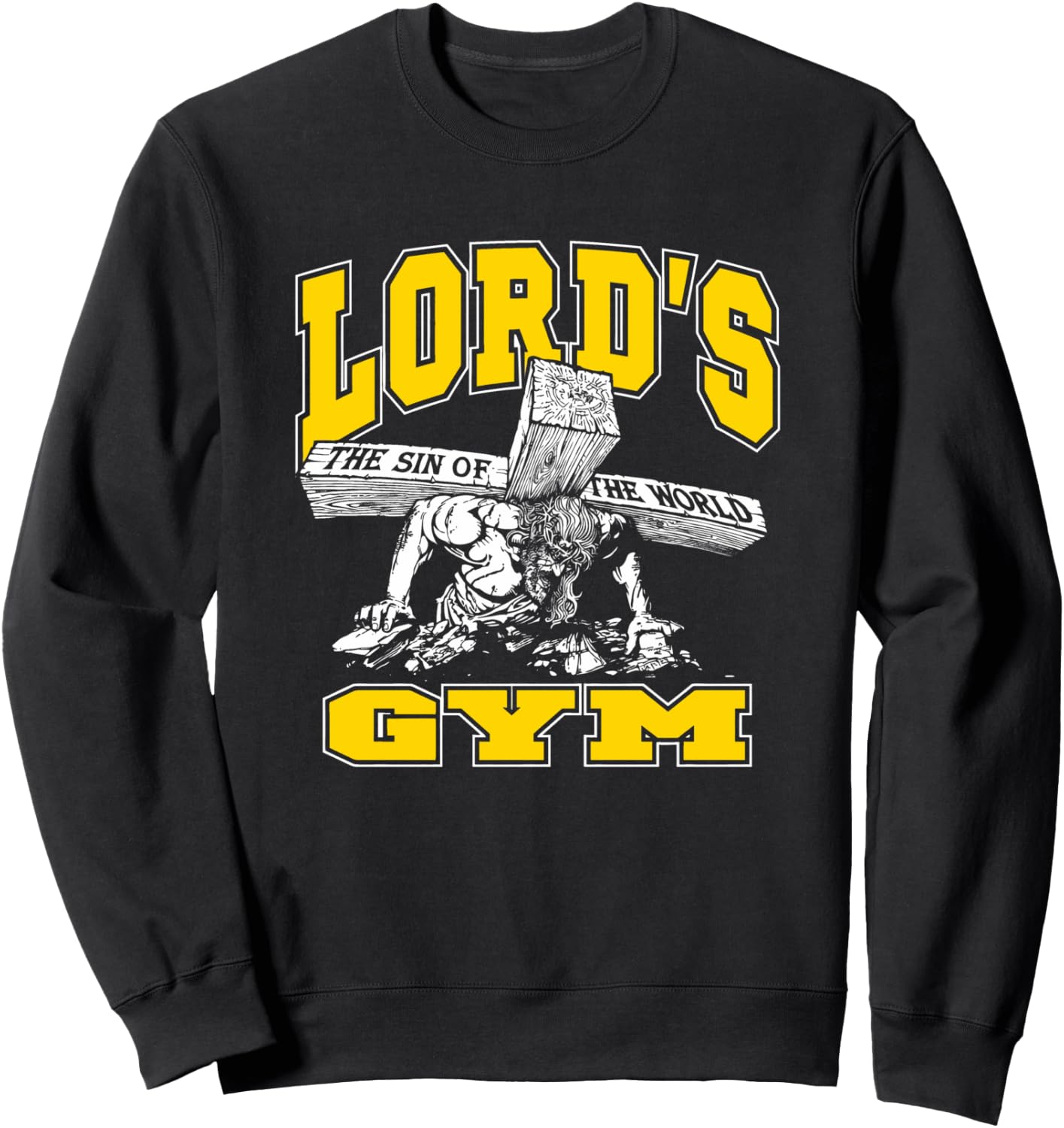 Lords Gym - Lord's The Sin of World Jesus Sweatshirt - Sweatshirt | Black