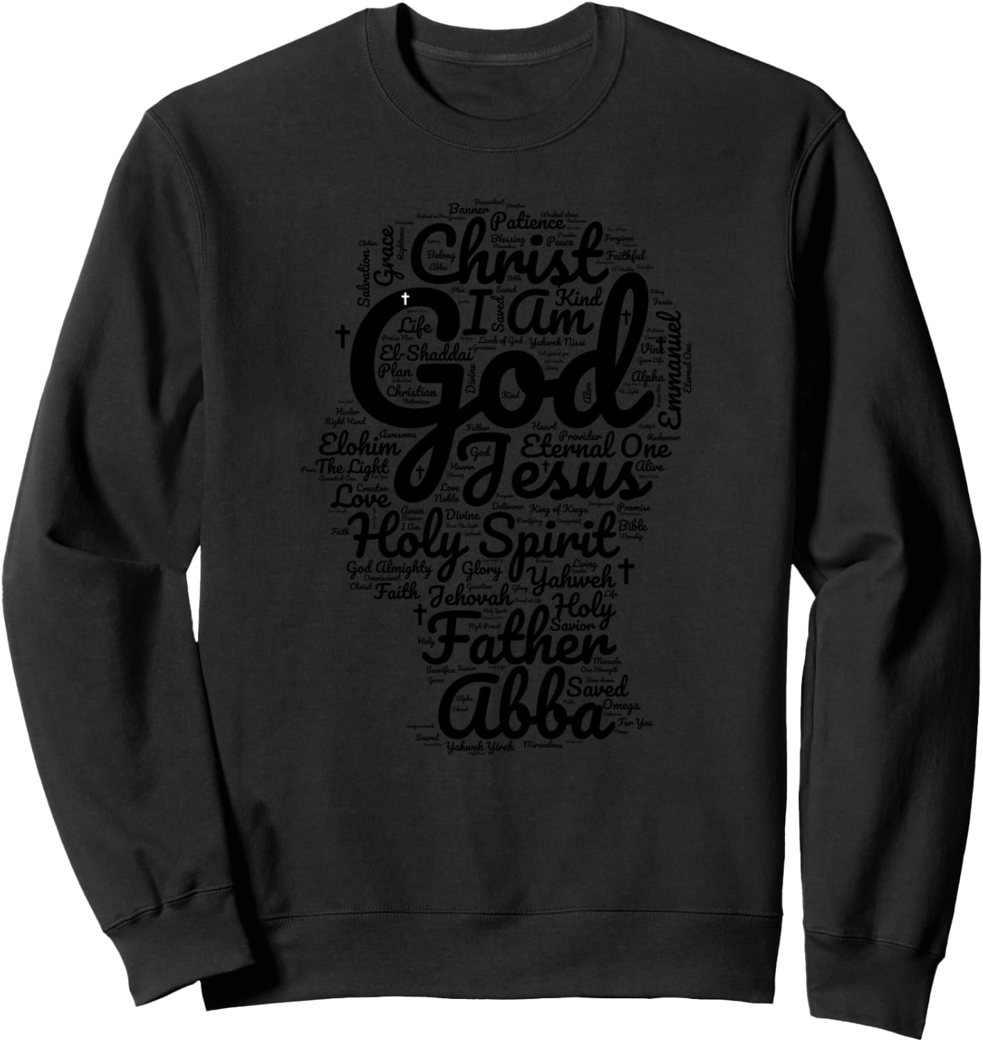 Names of God Sweatshirt - Sweatshirt | Black
