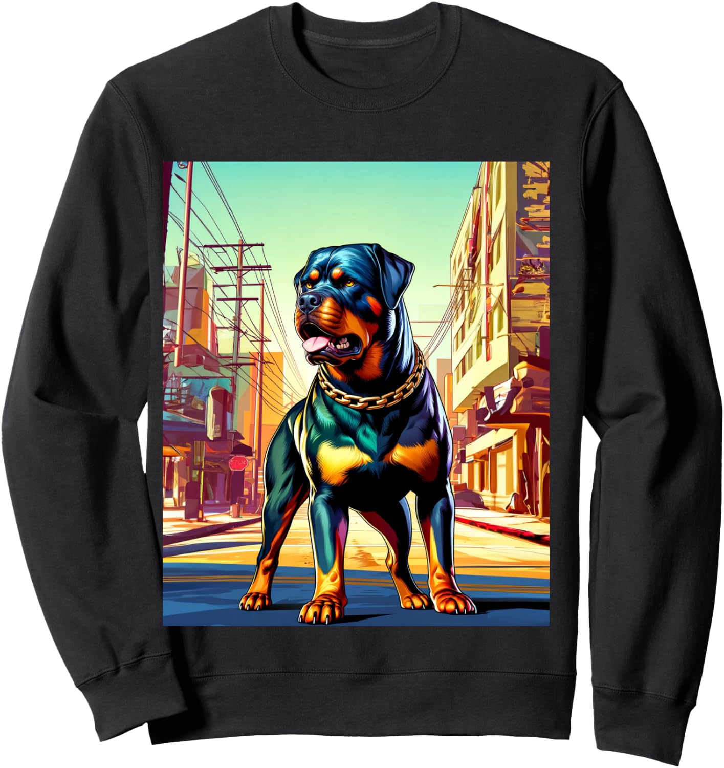 GTA Rottweiler Style Sweatshirt - Sweatshirt | Black
