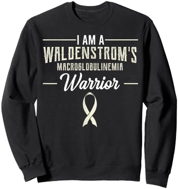 WM Awareness Warrior Apparel Waldenstrom's Macroglobulinemia Warrior -Adult Black Small Sweatshirt - Sweatshirt | Black