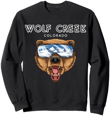 Wolf Creek Colorado - USA Grizzly Ski Gift Sweatshirt - Sweatshirt | Black