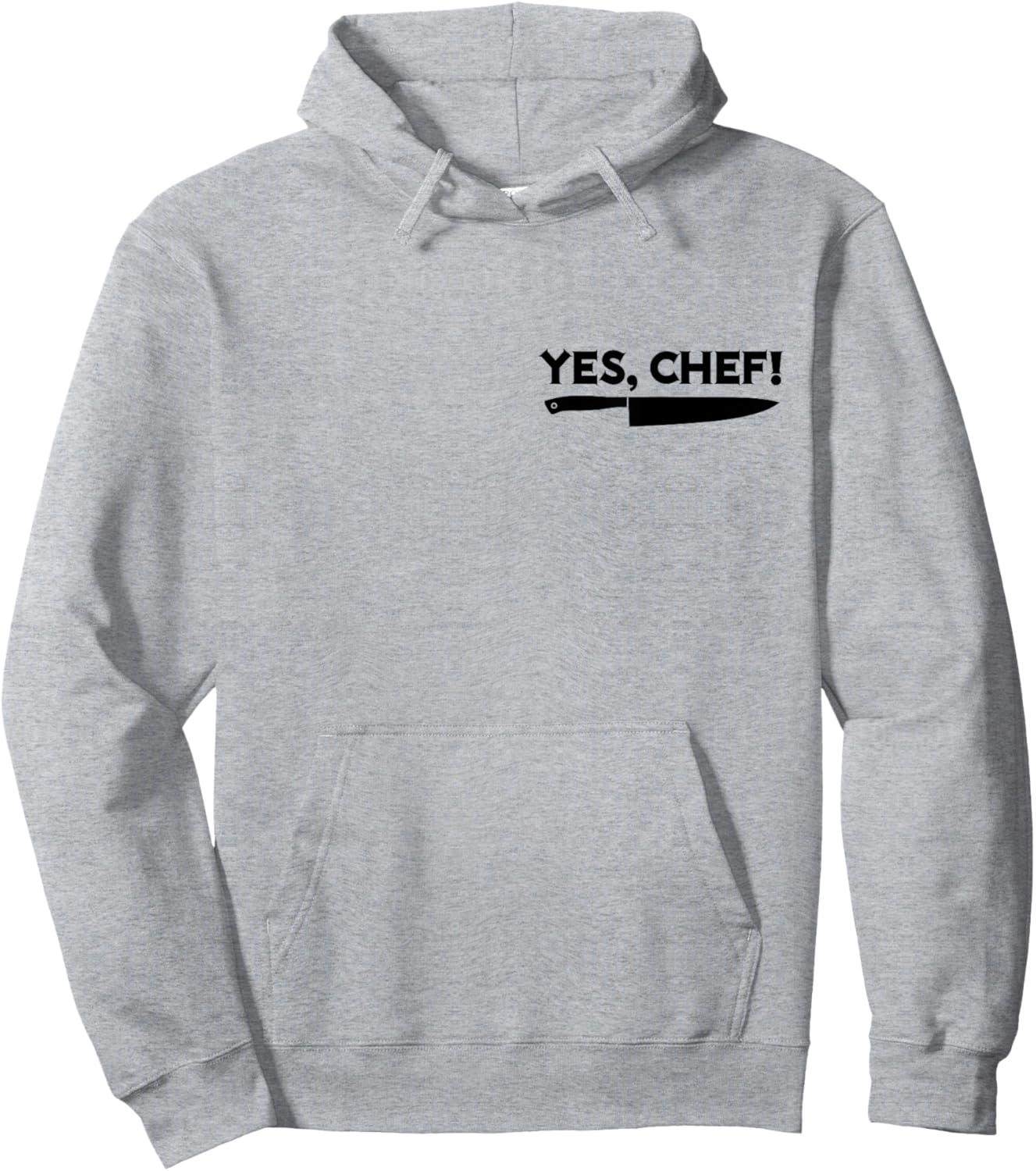 YES, CHEF Professional Sous Chef Funny Meme Simple Text Hoodie - Hoodie | Ash