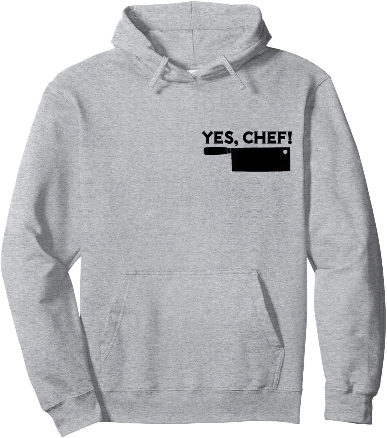 YES, CHEF Professional Sous Chef Simple Text Funny Meme Hoodie - Hoodie | Ash