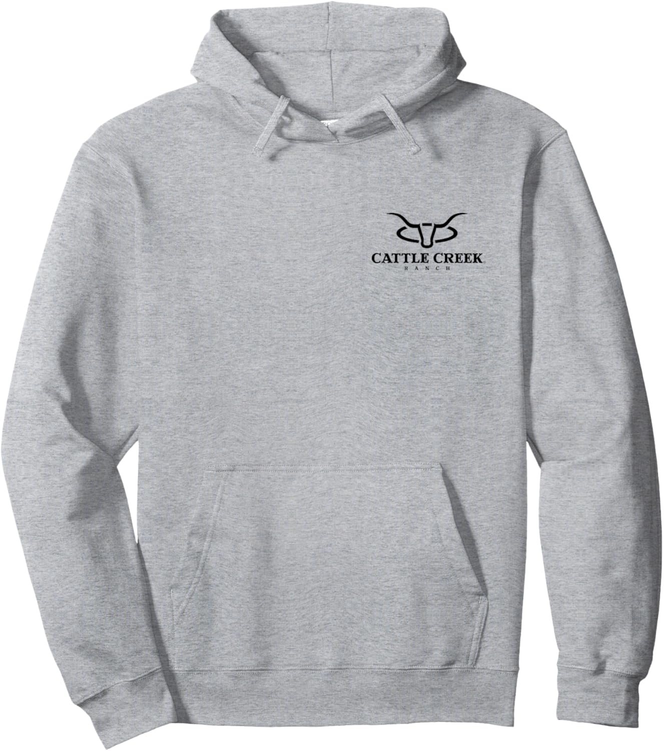 Cattle Creek Original Ranching Slate Grey - Black Logo Hoodie - Hoodie | Ash