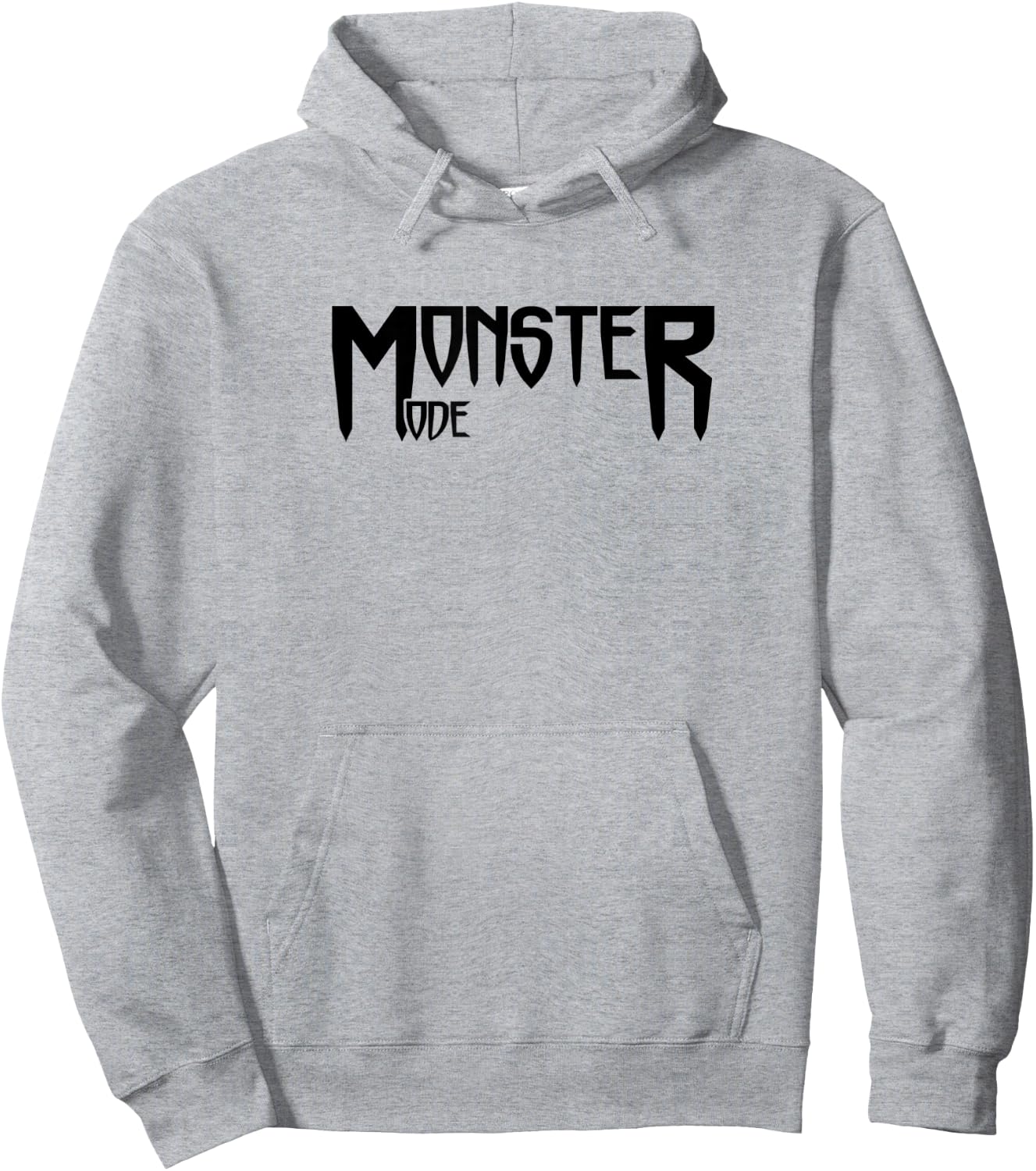 MONSTER MODE - Gym Fitness Workout Motivation Design E459 Hoodie - Hoodie | Ash
