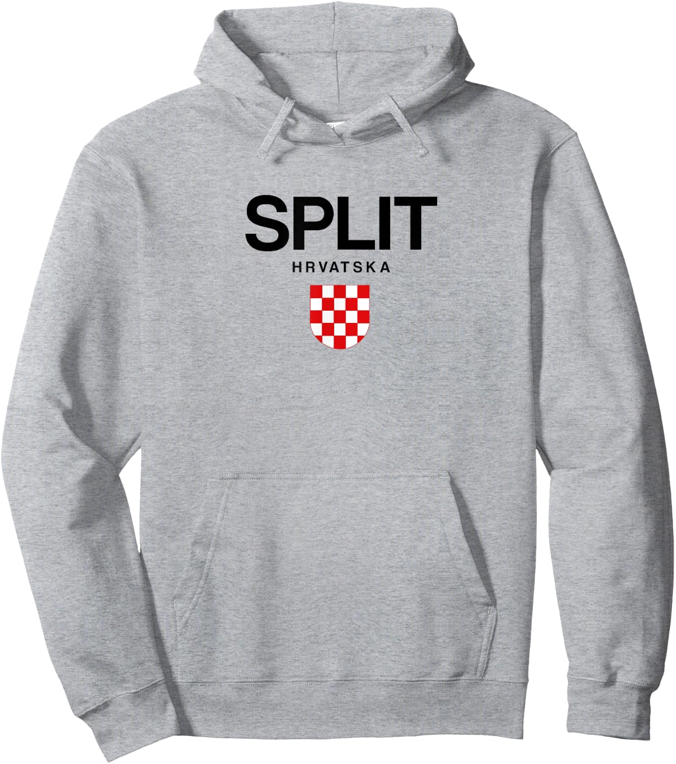 Split Croatian Pride Croatia Hoodie - Hoodie | Ash