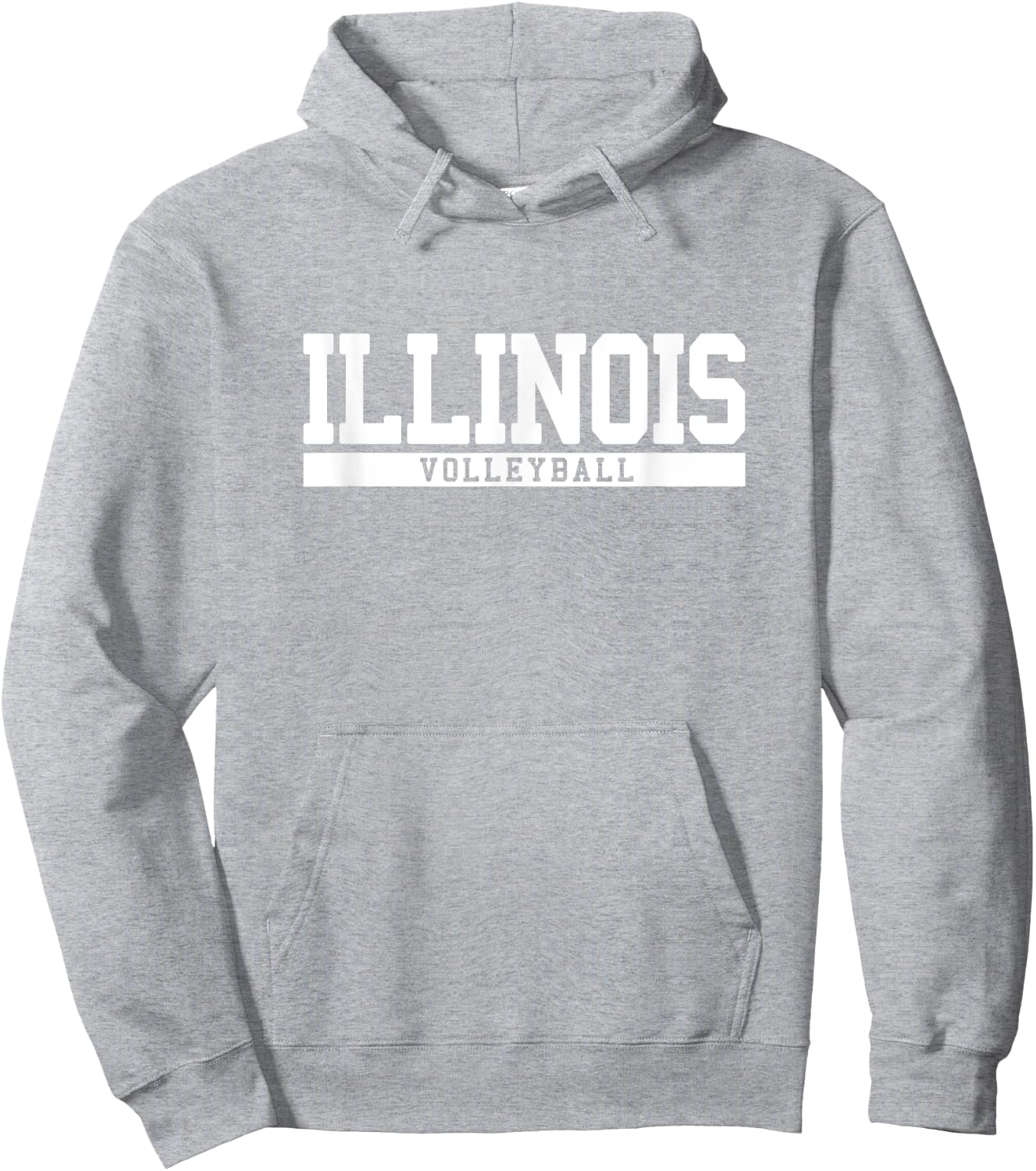 Illinois Volleyball Hoodie - Hoodie | Ash