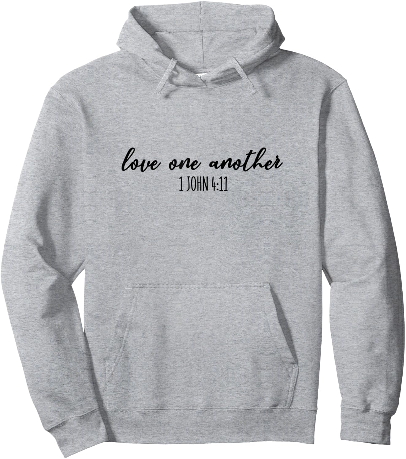 Love One Another - Gift & Men, Christian Hoodie - Hoodie | Ash