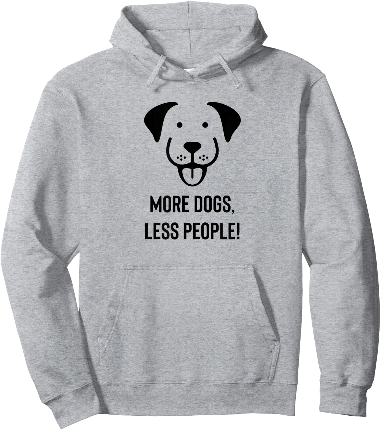 More Dogs, Less People Hoodie - Hoodie | Ash