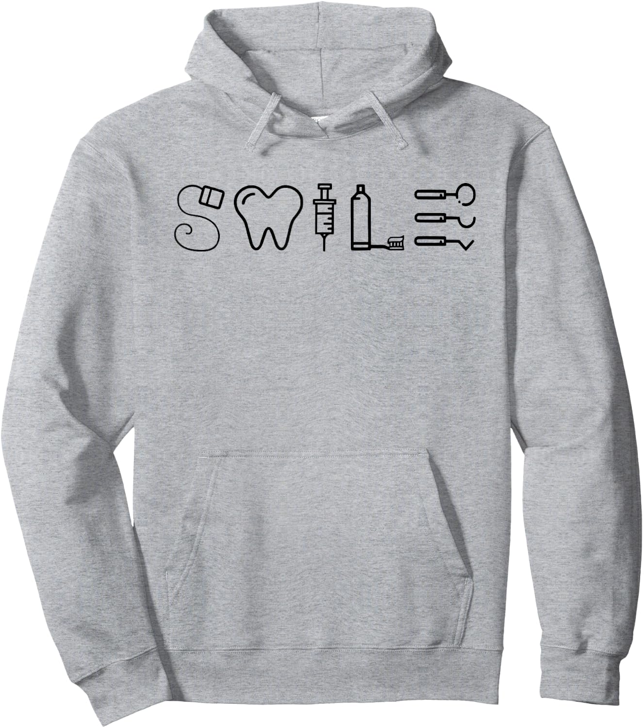Dentist Smile Teeth Dental Hygienist Funny Dentist Tools Hoodie - Hoodie | Ash