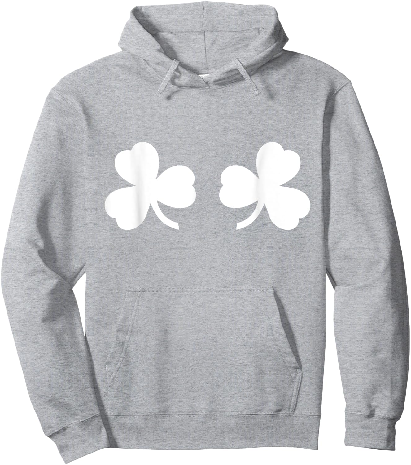 Shamrock Boobies - Adult Green Irish Breasts Lucky Clovers Hoodie - Hoodie | Ash