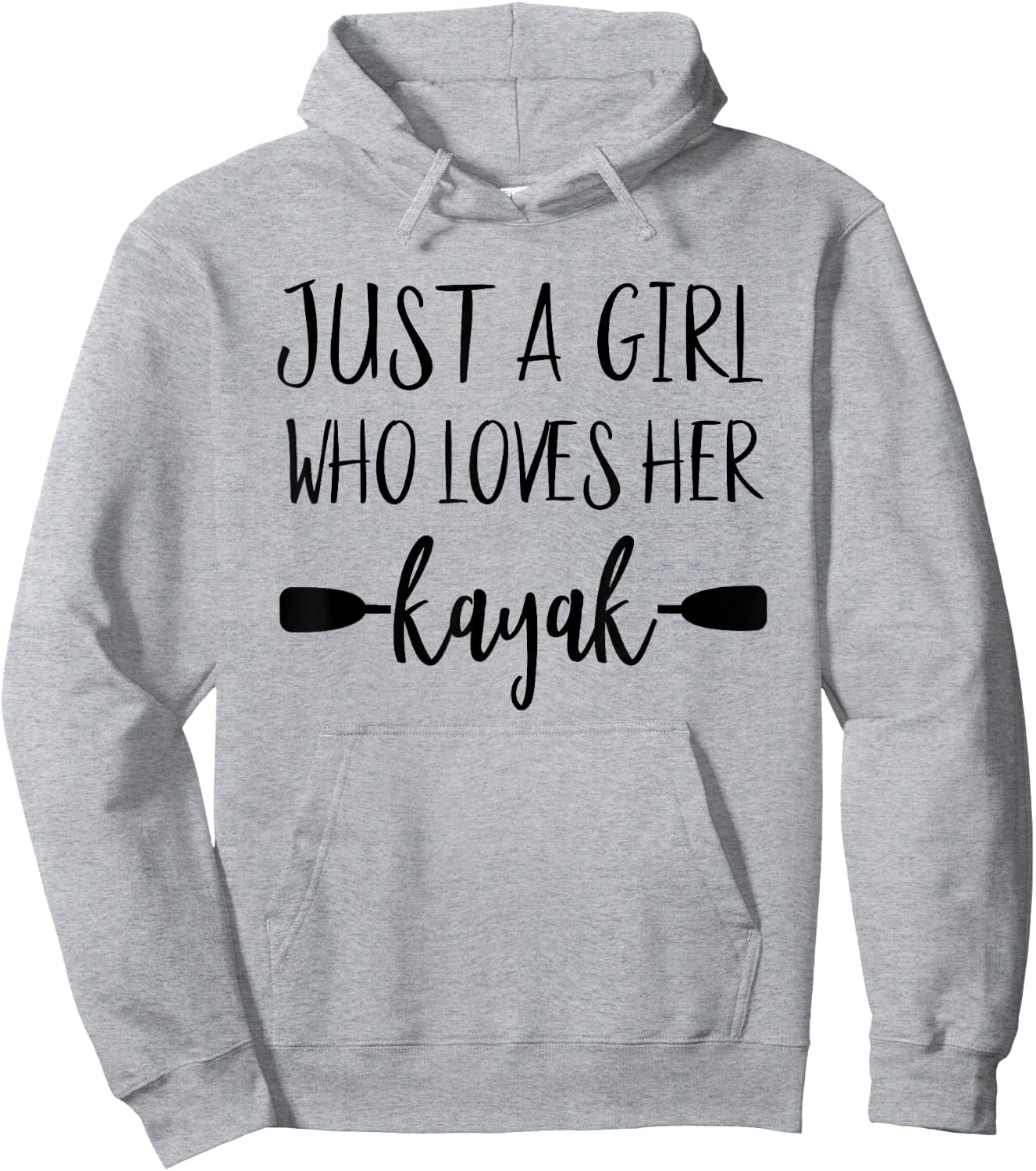Just A Girl Who Loves Her Kayak Owner Women Kayaking Gear Hoodie - Hoodie | Ash