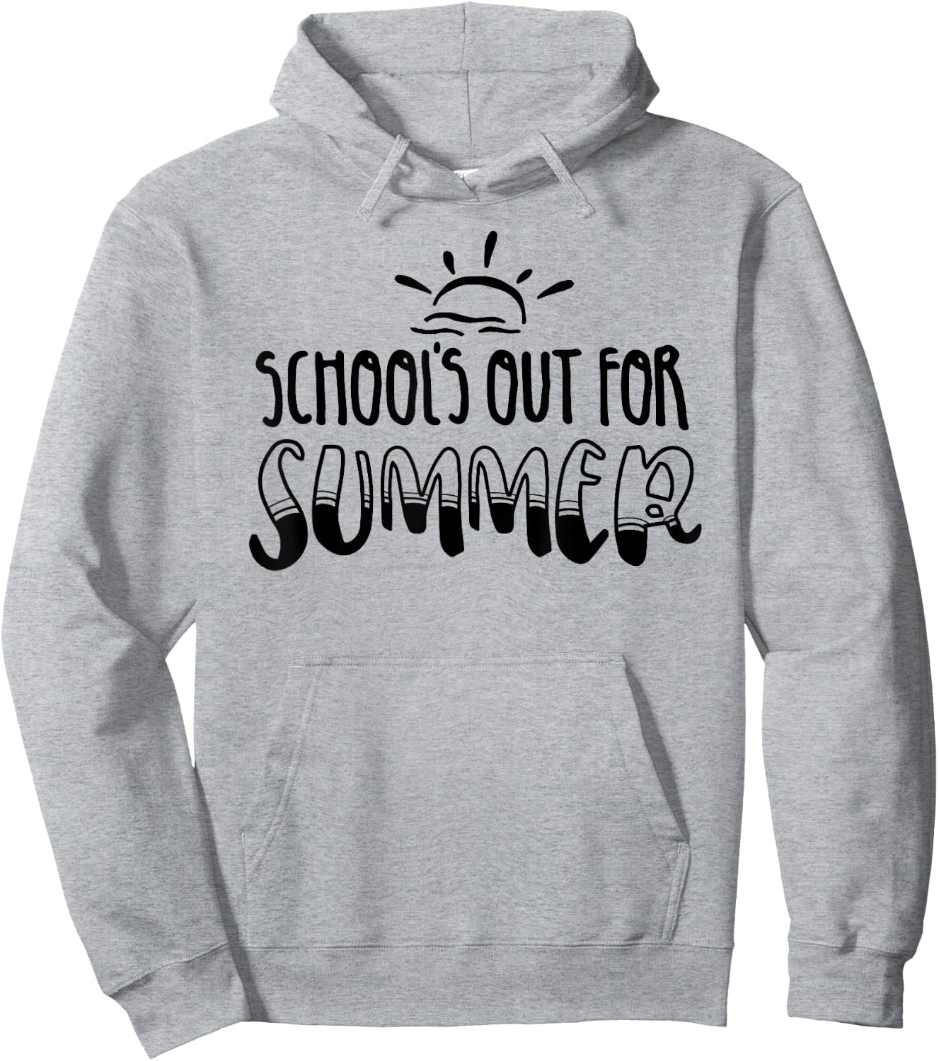 Retro Last Day Of School Schools Out For Summer Teacher Women Kids Hoodie - Hoodie | Ash