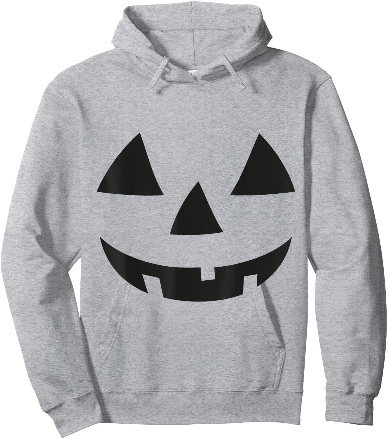 Jack O Lantern Pumpkin Face Funny Halloween Costume Spooky Hoodie - Hoodie | Ash