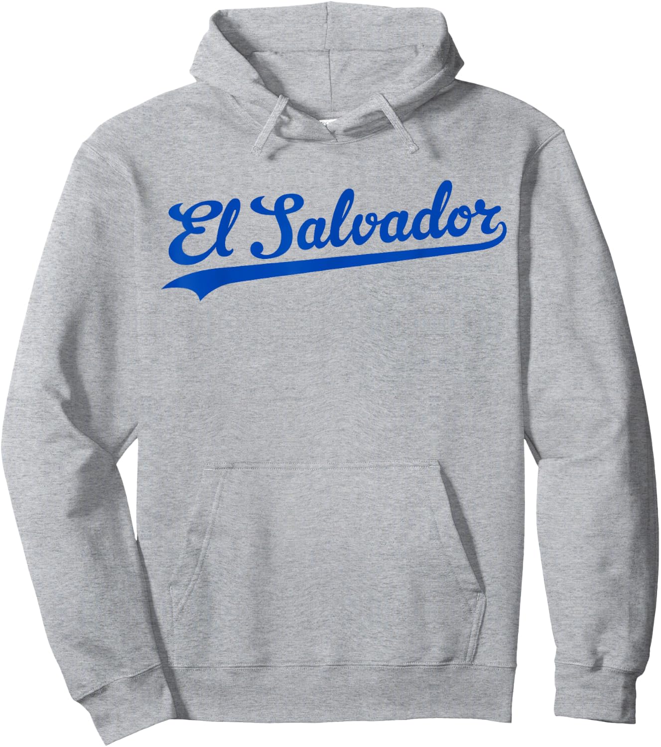 El Salvador Baseball Jersey Script Vintage Retro Style Hoodie - Hoodie | Ash