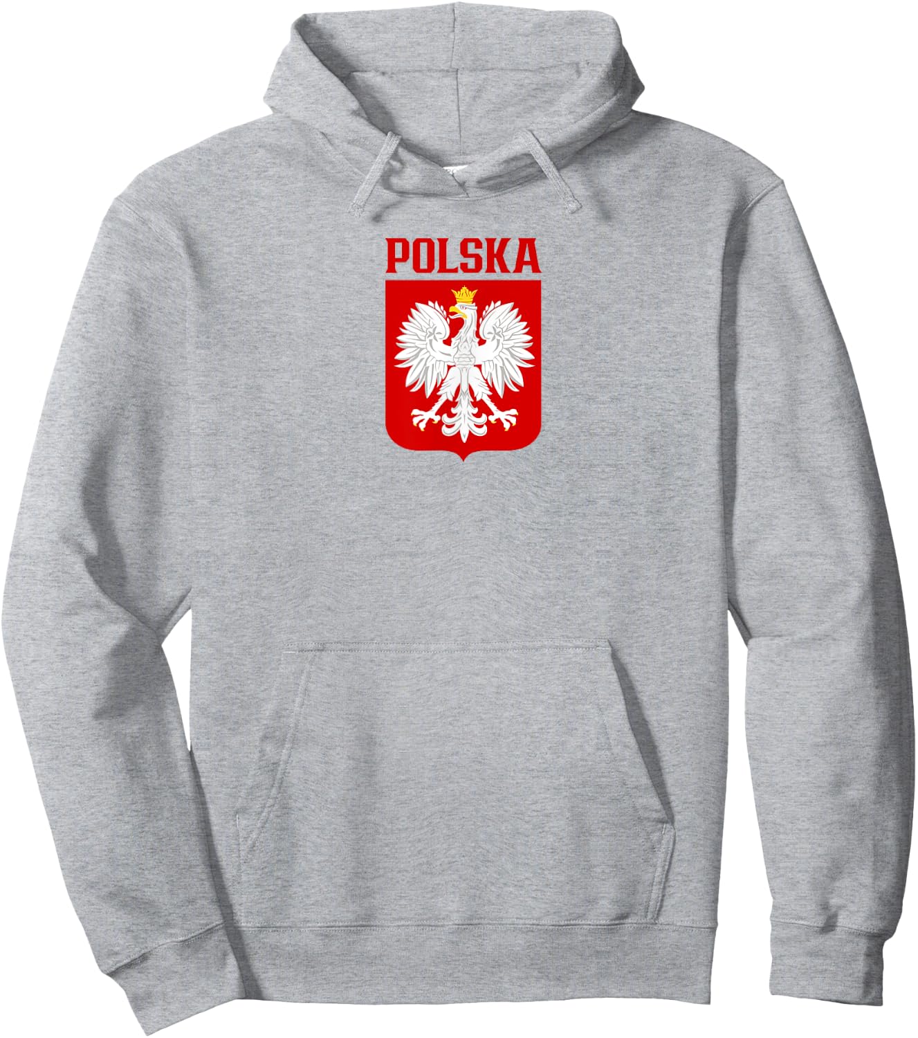 Polska, Polish White Eagle, Polskie Godlo, Polish Emblem Hoodie - Hoodie | Ash