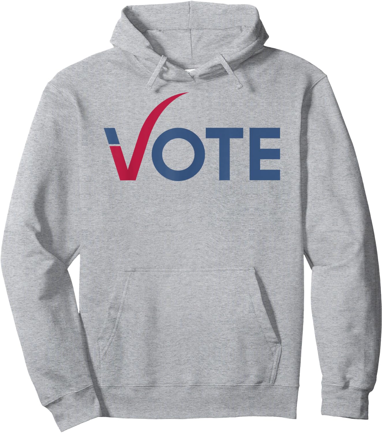 Vote Cool Red Blue 2024 Election Hoodie - Hoodie | Ash