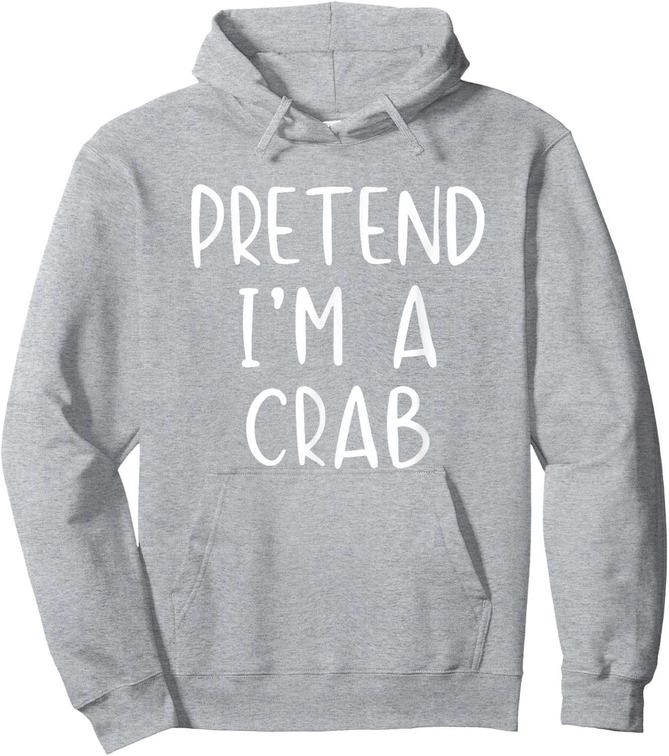 Pretend Crab Costume Halloween Lazy Easy Hoodie - Hoodie | Ash