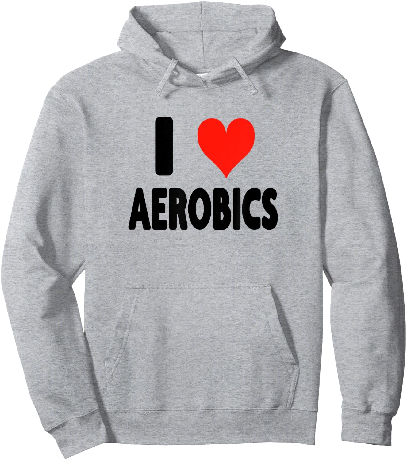I Love Aerobics - Heart Fitness Gym Workout Trainer Cardio Hoodie - Hoodie | Ash