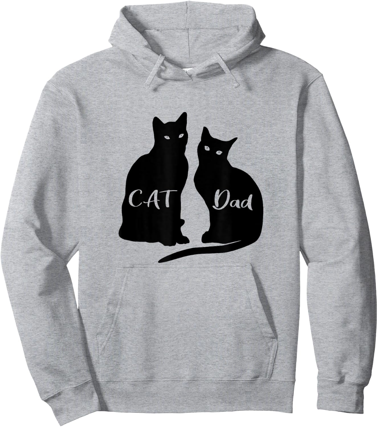 Cat Dad Black Cat Animal Women Kids Hoodie - Hoodie | Ash