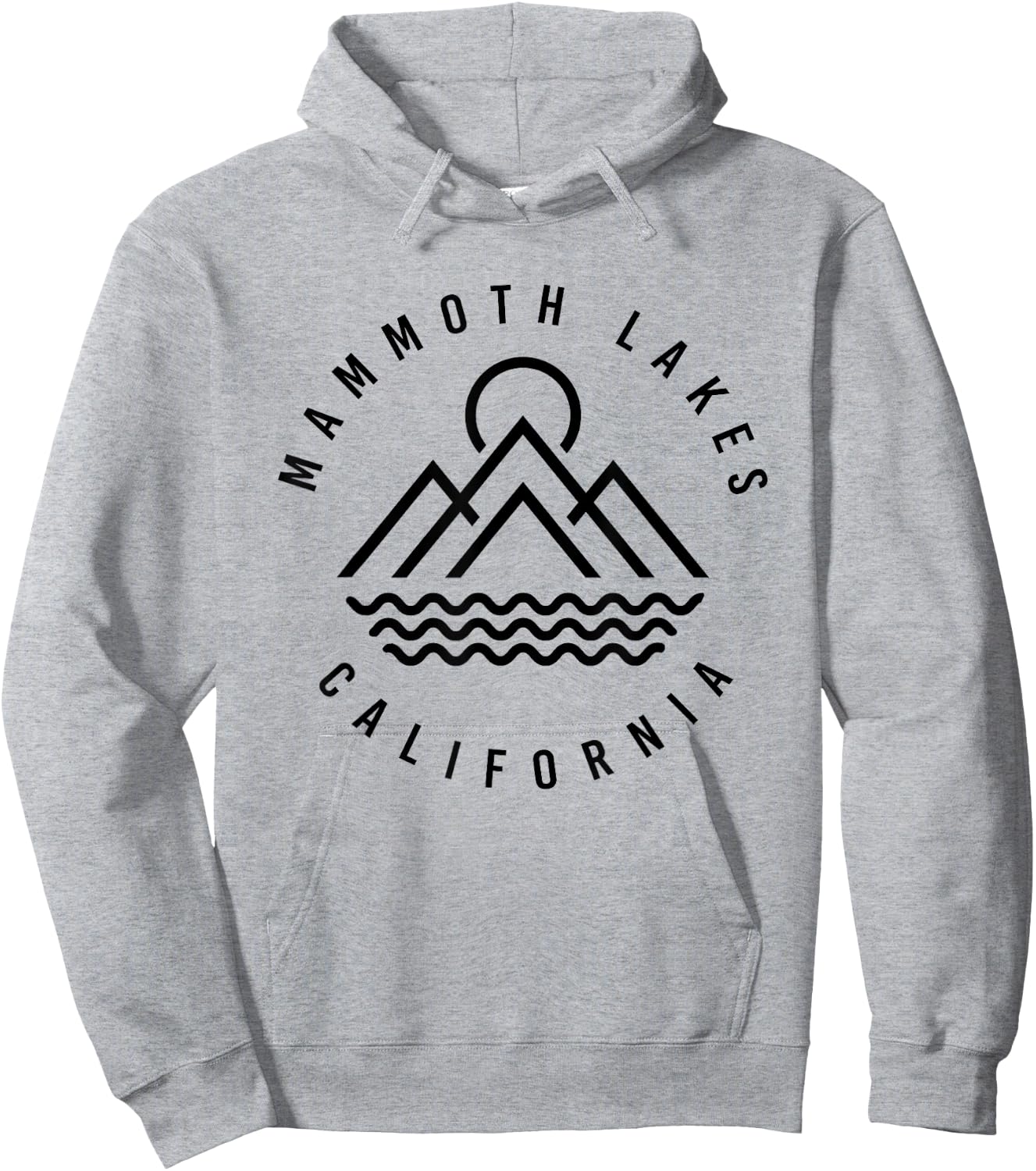 Mammoth Lakes Mountains California Hiking Outdoors Minimal Hoodie - Hoodie | Ash