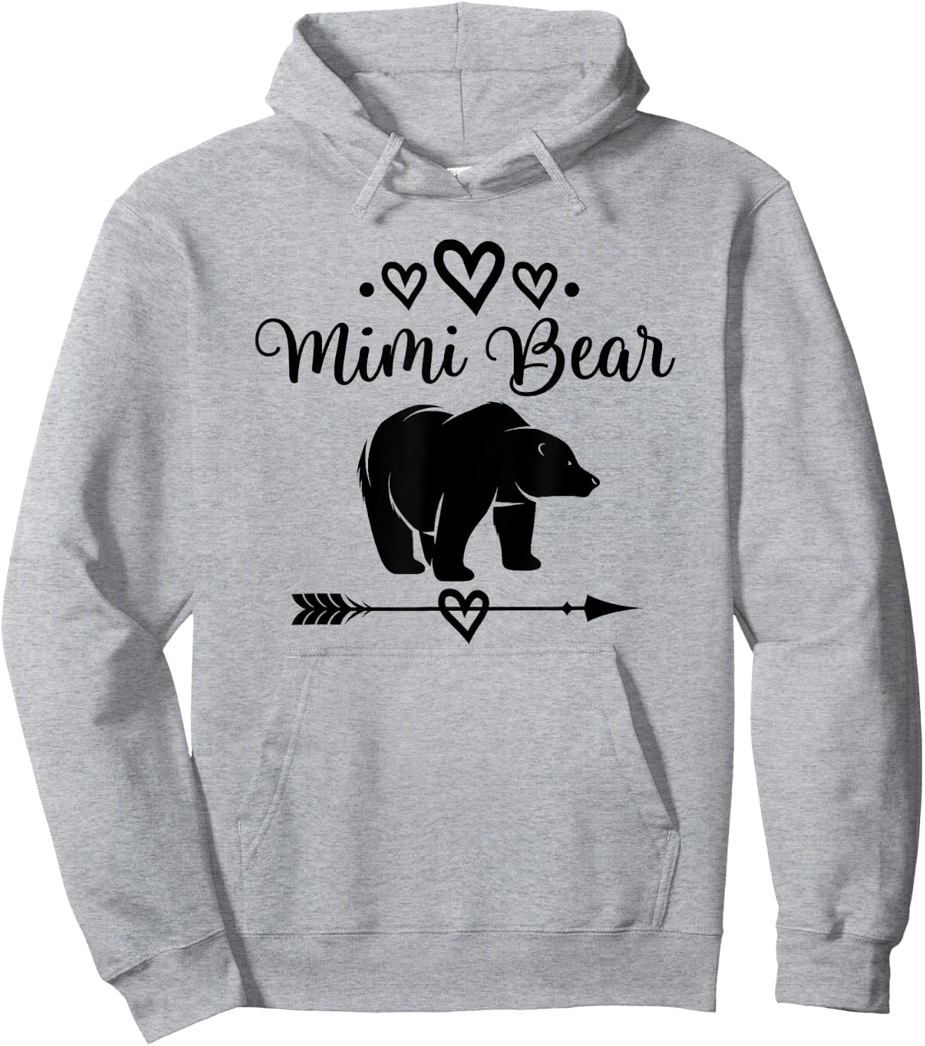 Mimi Bear Grandmother Hoodie - Hoodie | Ash