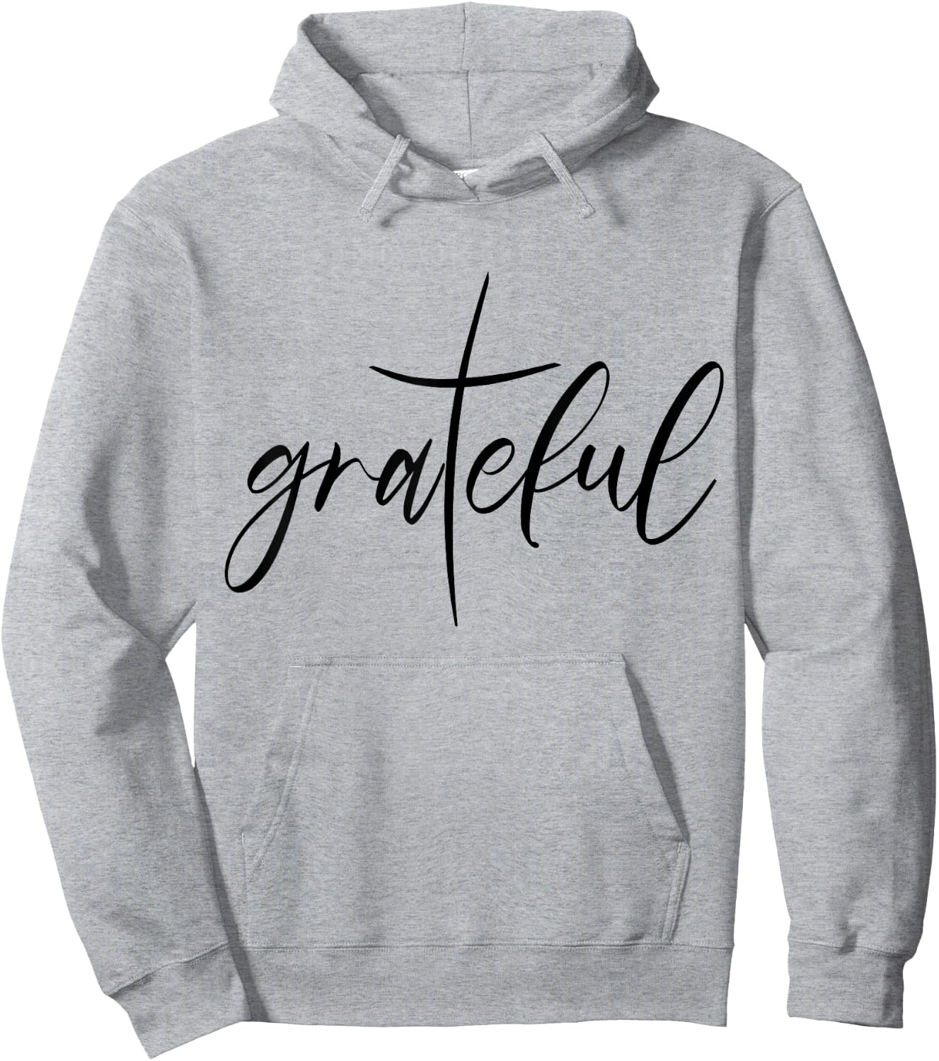 Grateful Saying Christian Gift Christ Jesus Religion Hoodie - Hoodie | Ash