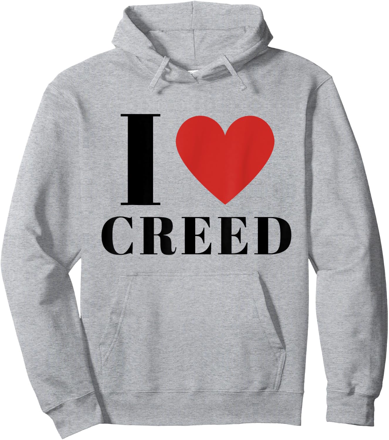 I Love CREED Heart Family Lover First Name CREED Gifts CREED Hoodie - Hoodie | Ash
